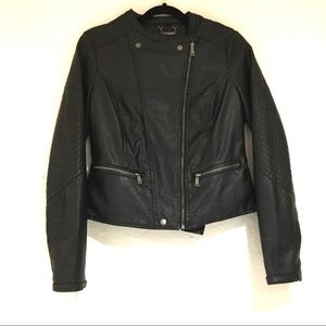 JouJou Black Leather Jacket (size M)